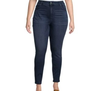 #30-Jeans Women stretch cotton/polyester New W.TAGS 20W.blue denim pants w.Pocke